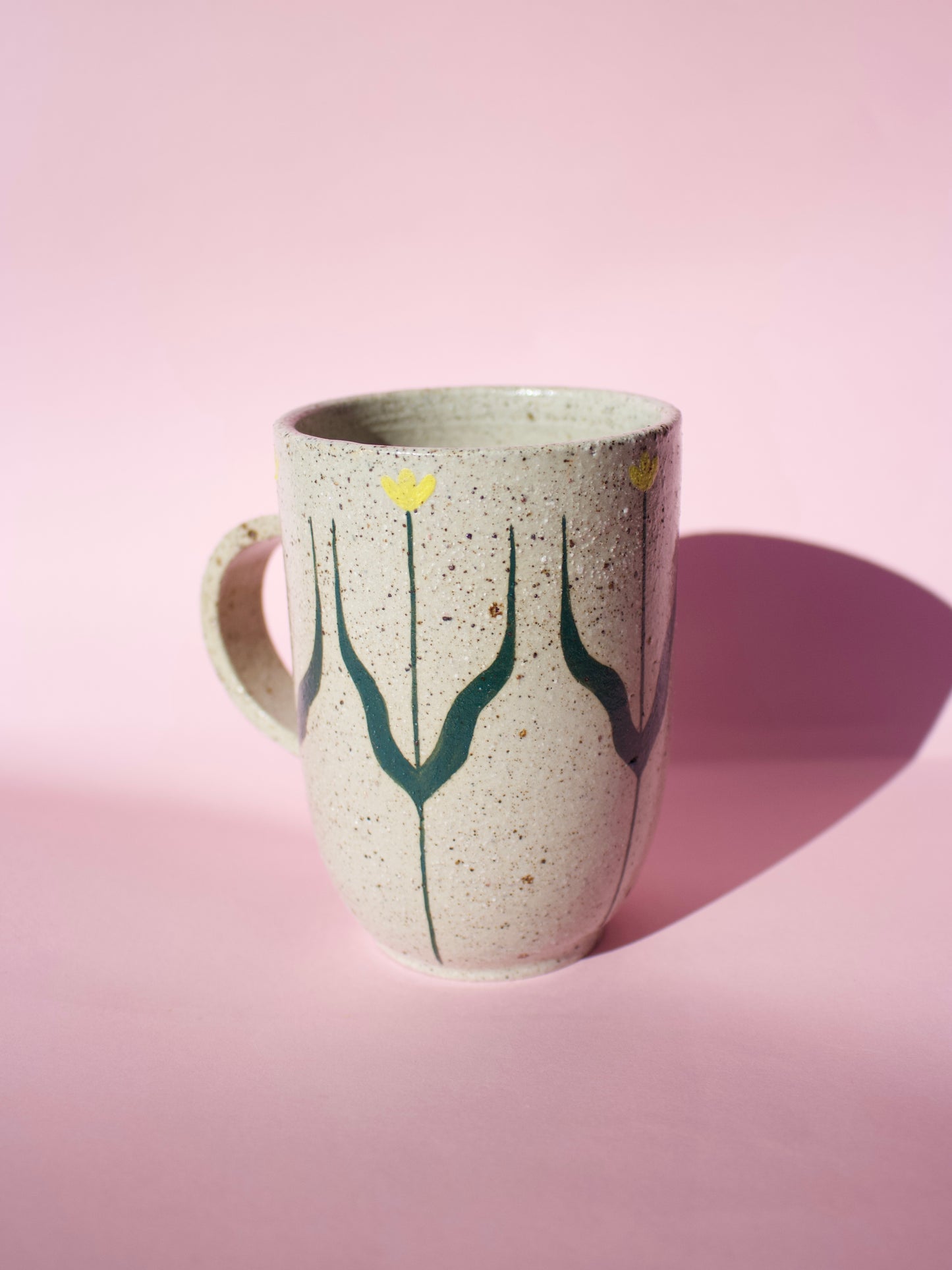 Yellow Tall Tulip Mug