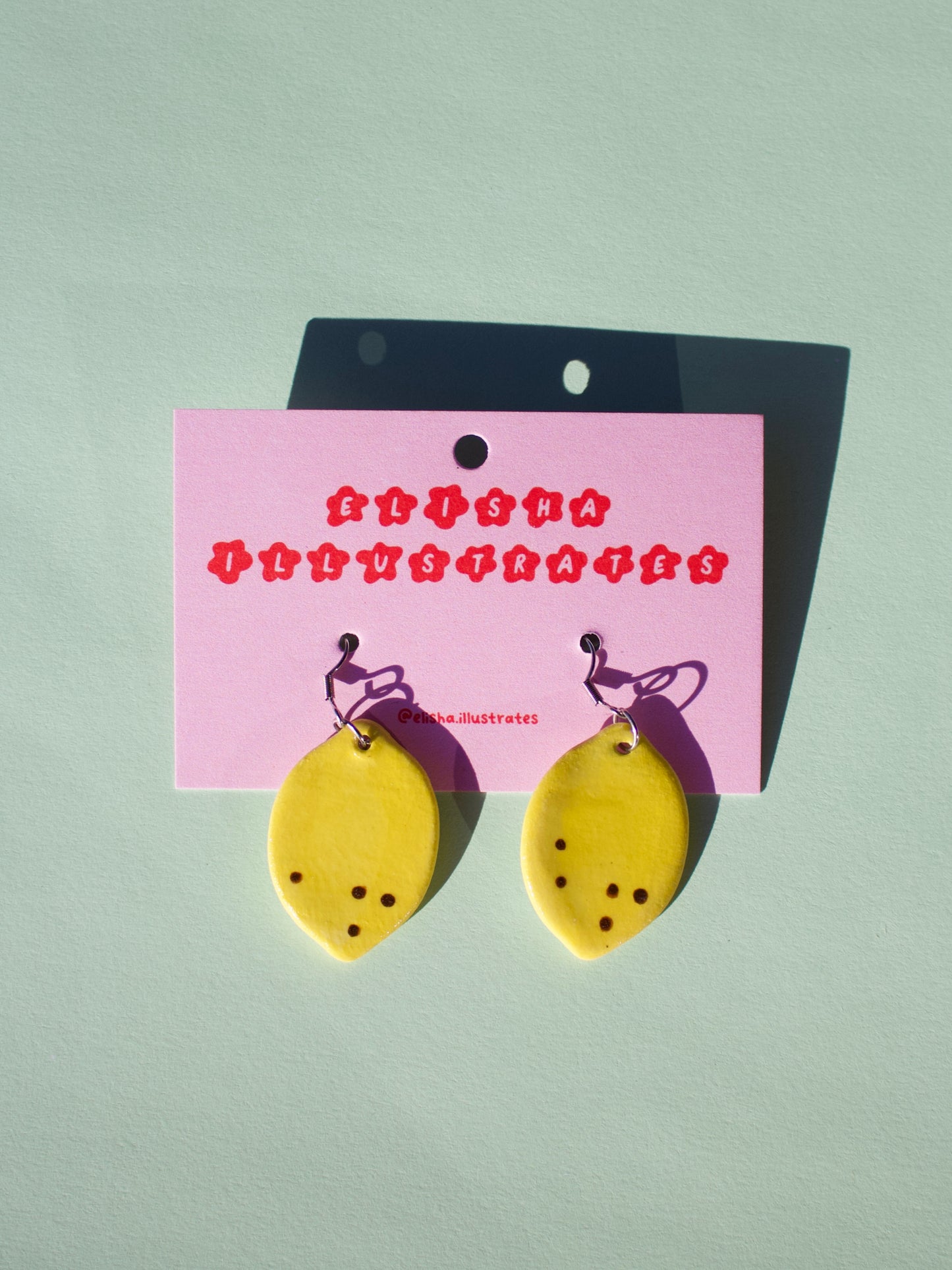 Lemon Hook Earrings
