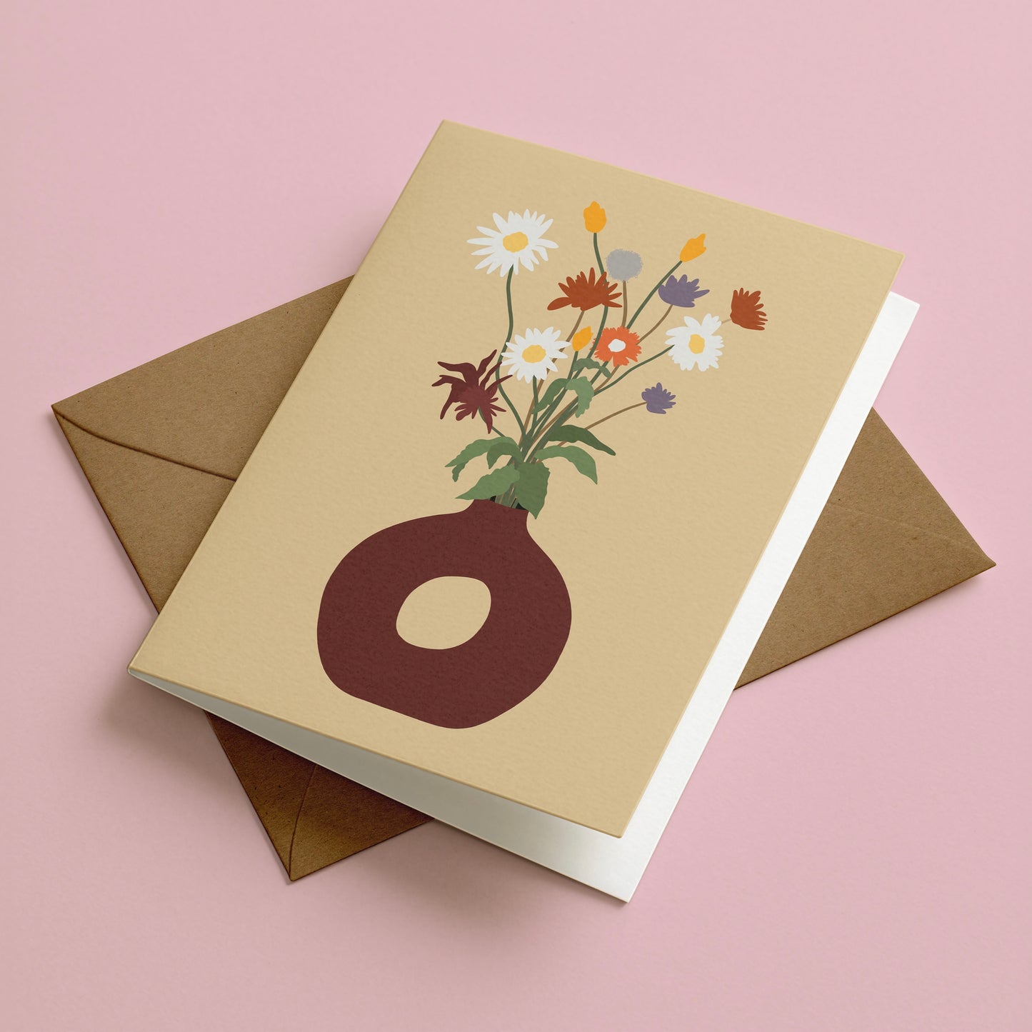 Cottage Flowers Greeting Card