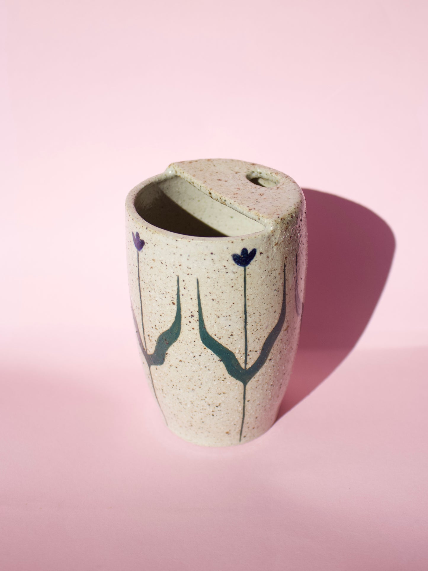 Blue Tall Tulip Travel Mug