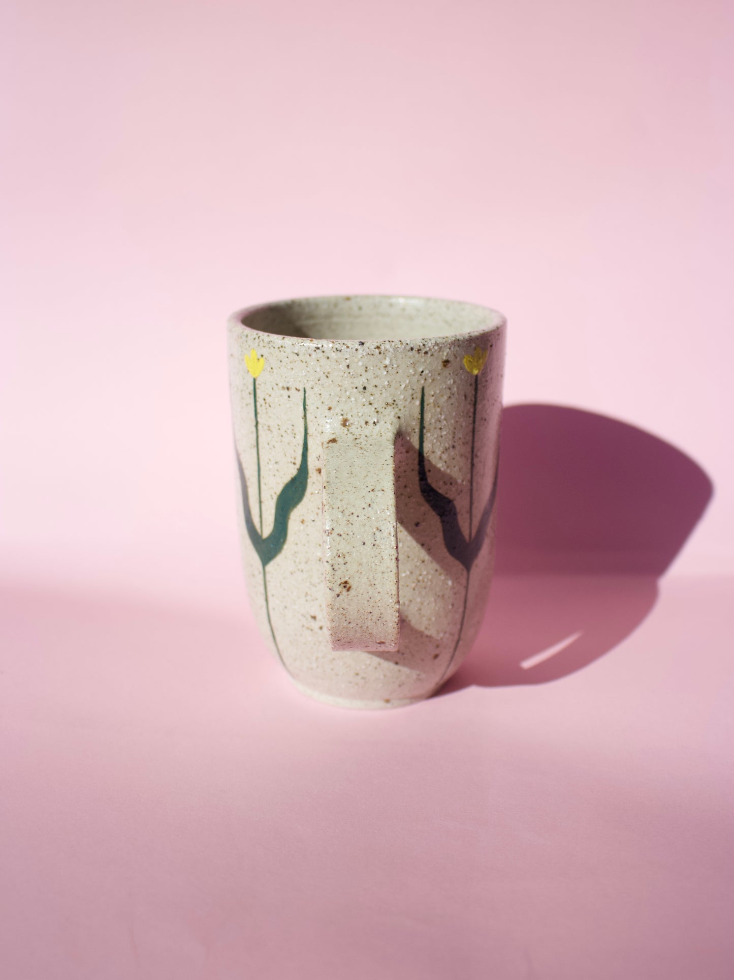 Yellow Tall Tulip Mug