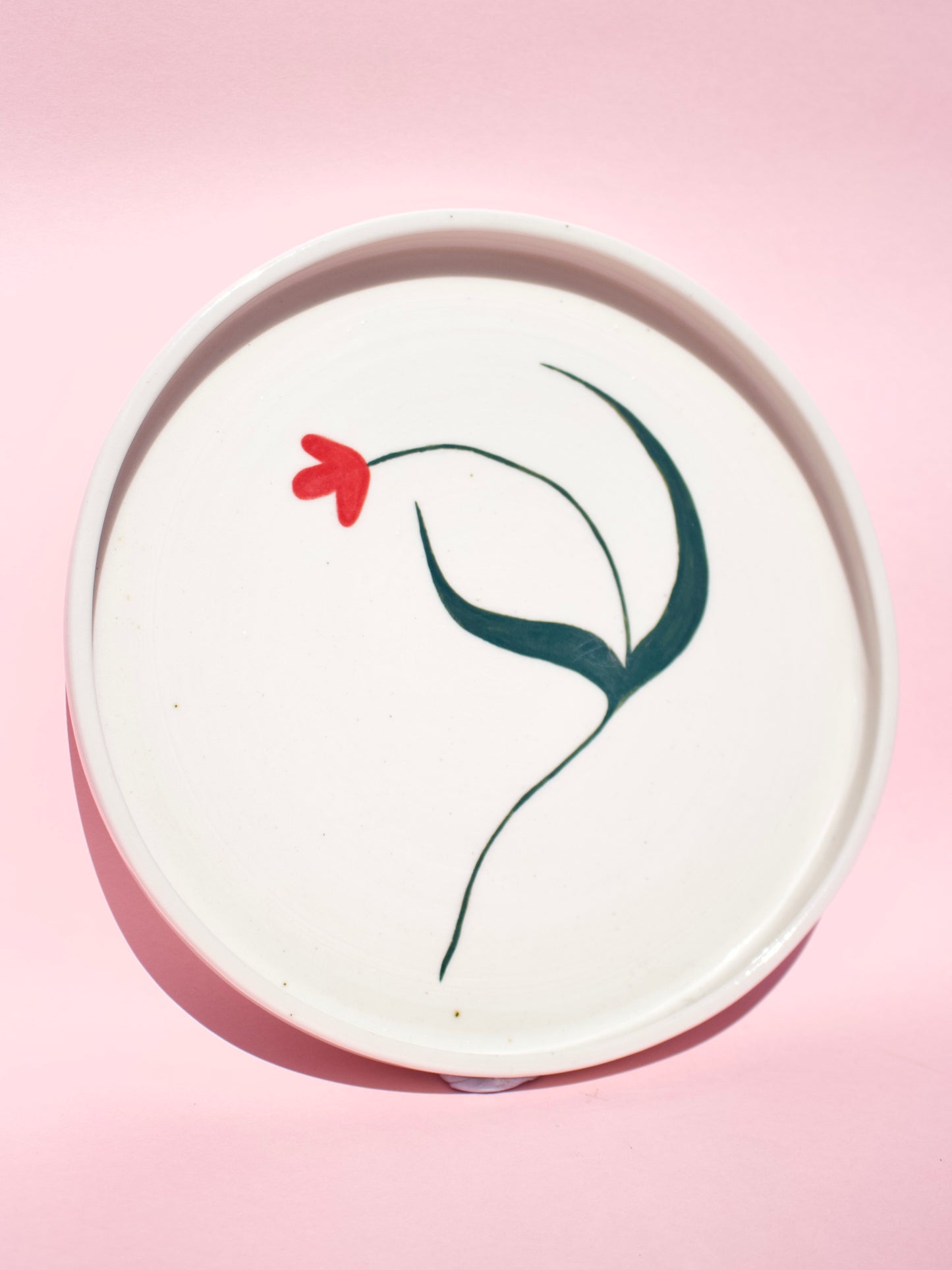 Red Tulip Plate