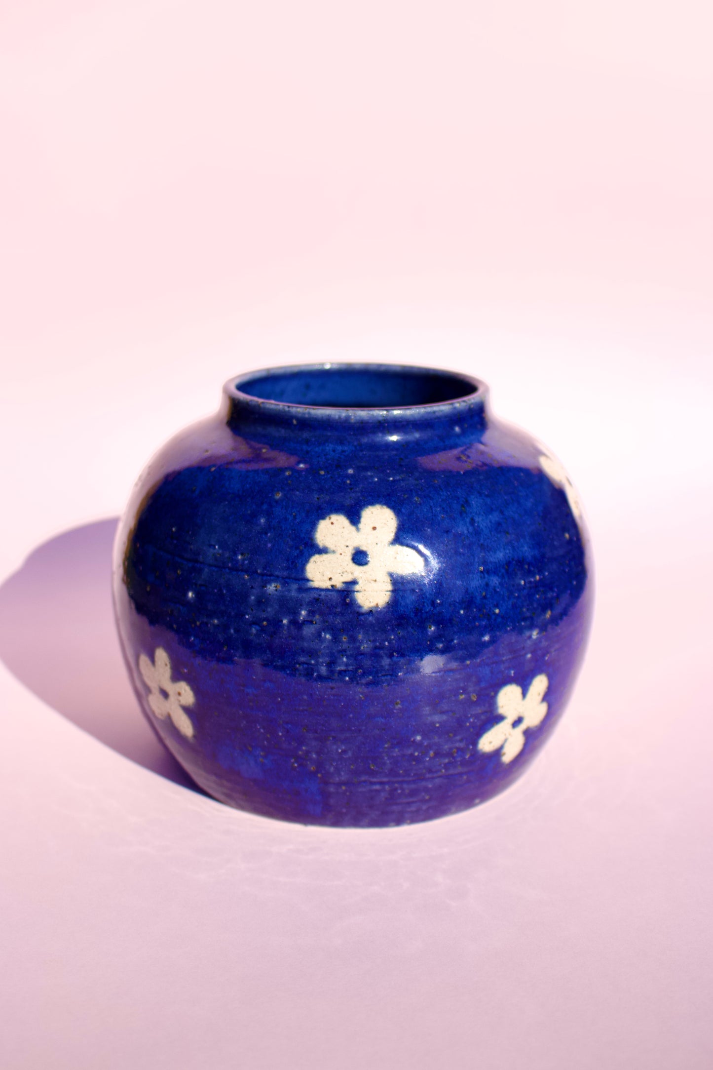 Blue Daisy Vase