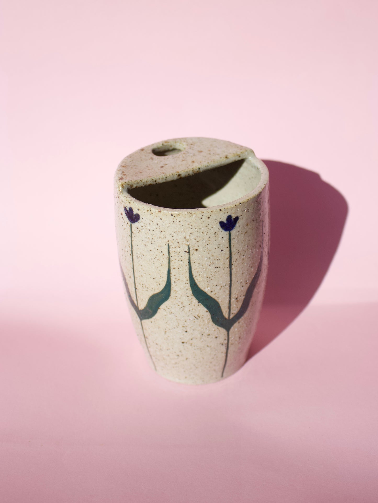 Blue Tall Tulip Travel Mug