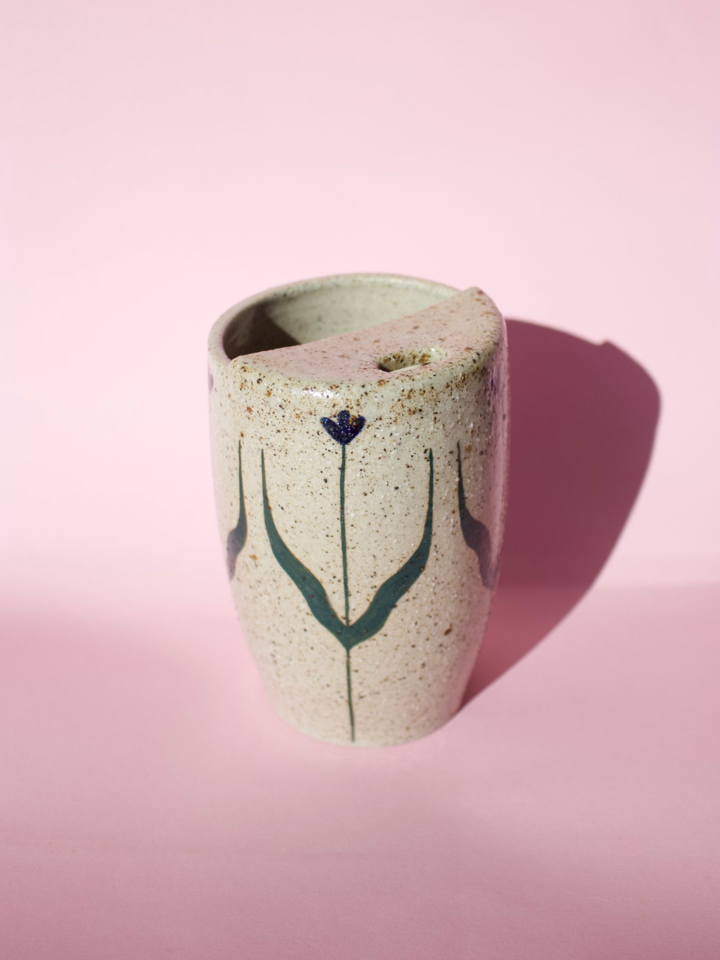 Blue Tall Tulip Travel Mug