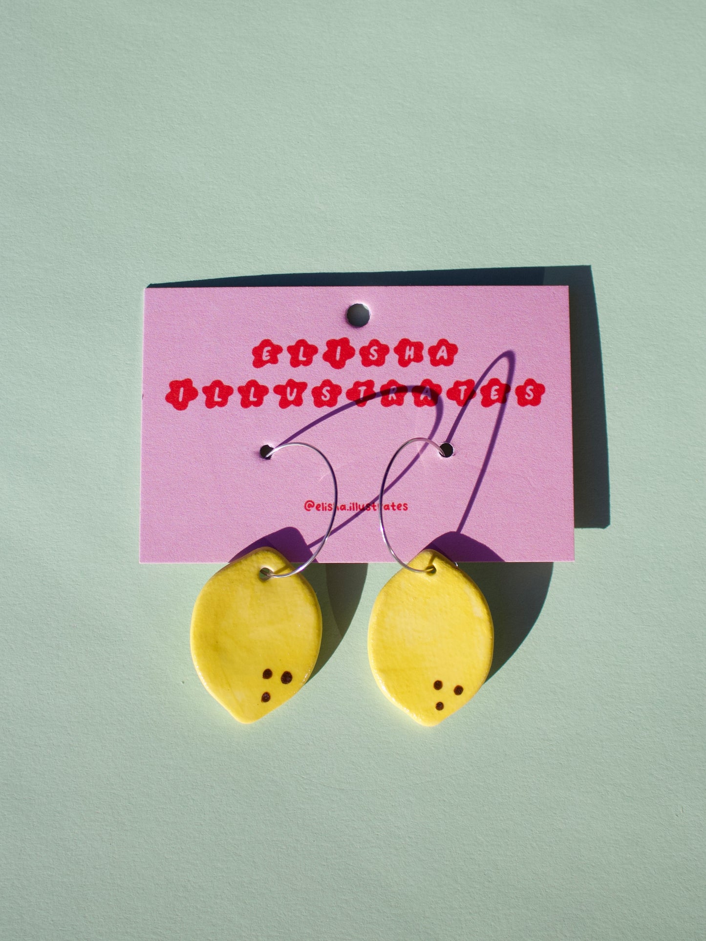 Lemon Hook Earrings