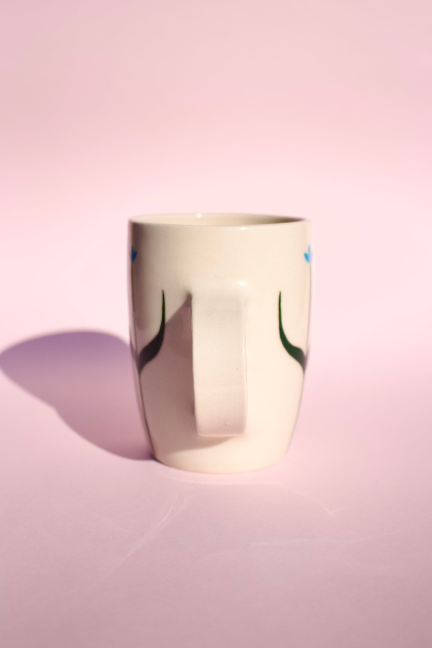 Turquoise Tall Tulip Mug