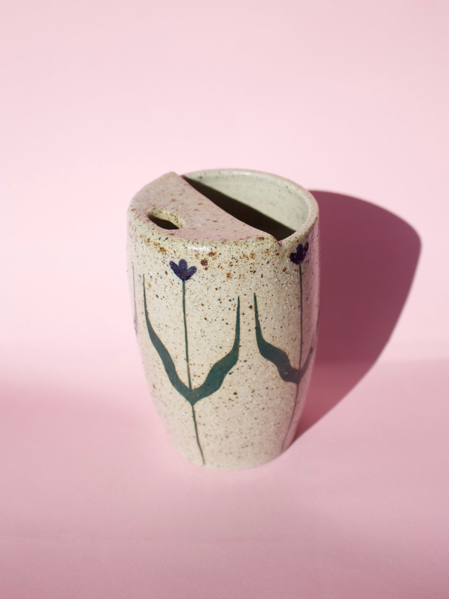 Blue Tall Tulip Travel Mug