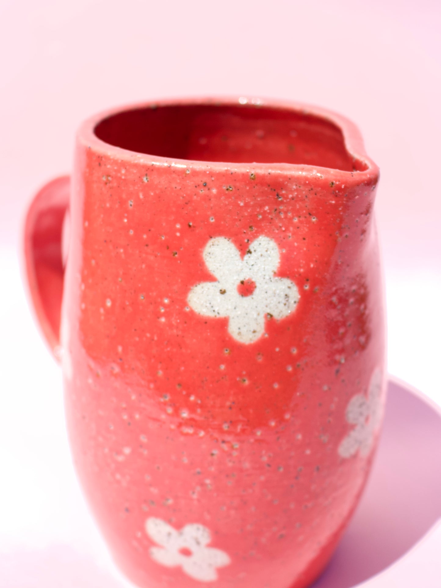 Red Daisy Pitcher