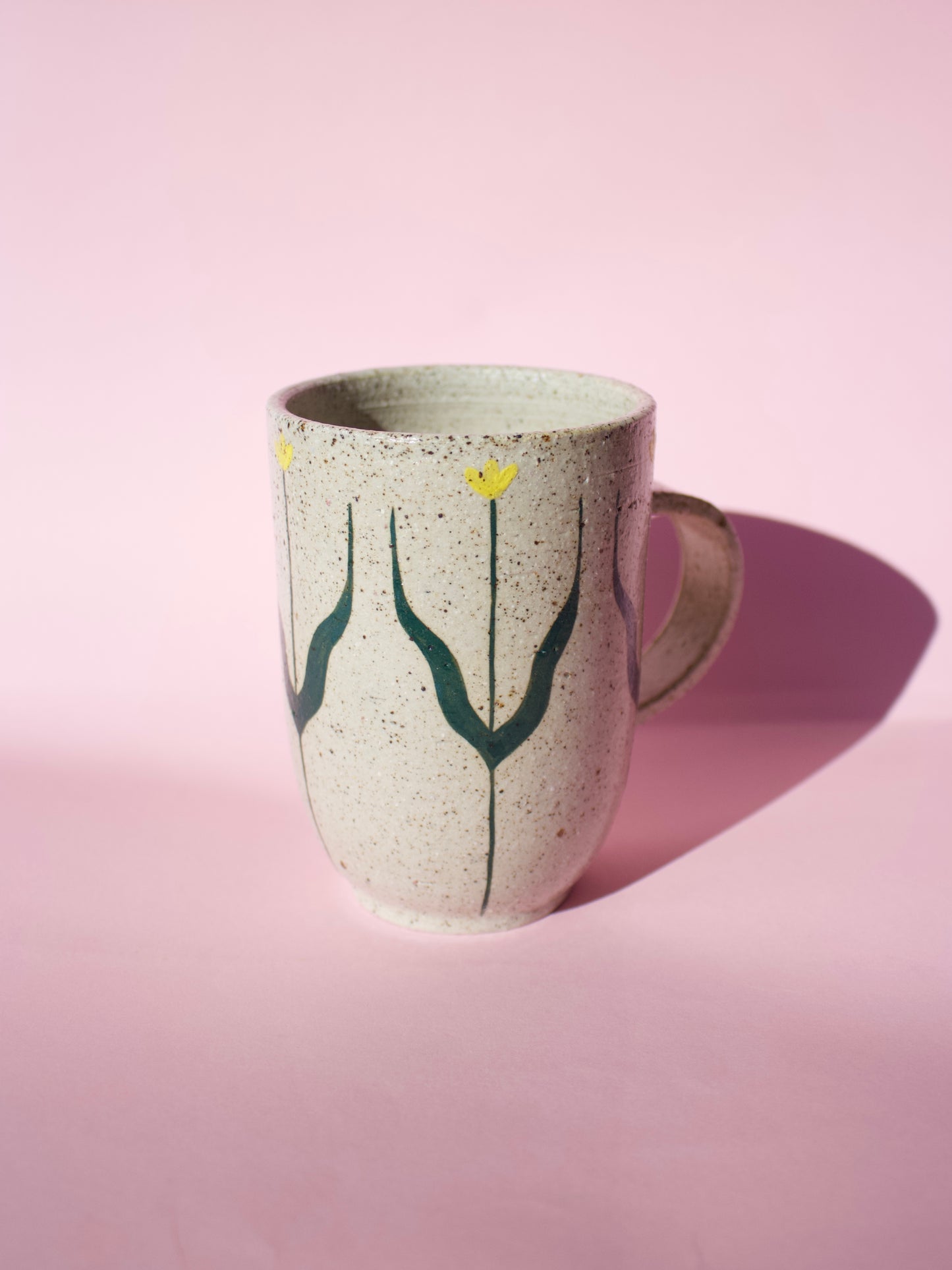 Yellow Tall Tulip Mug