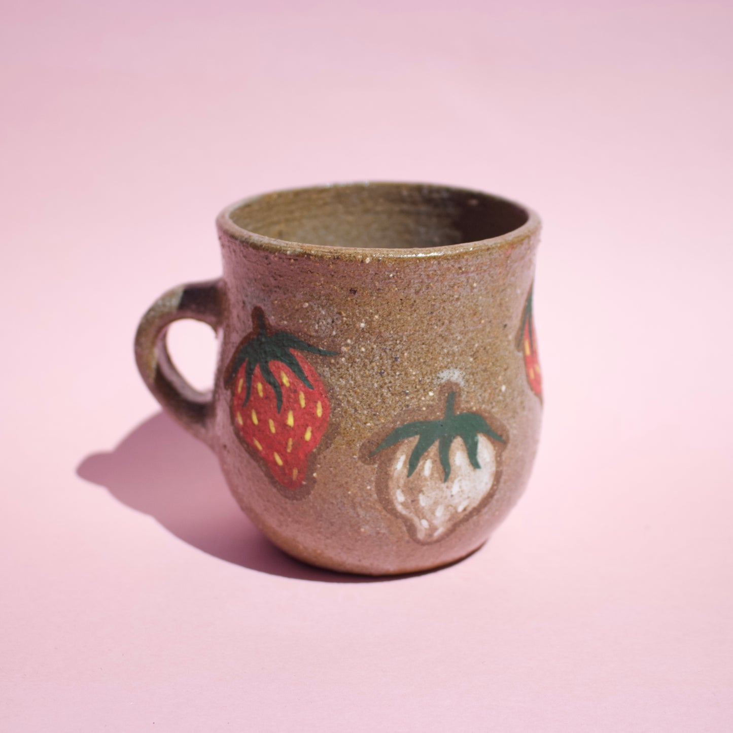 Pink & Red Strawberry Mug