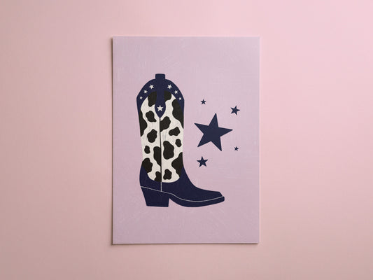 Cowboy Boot Art Print