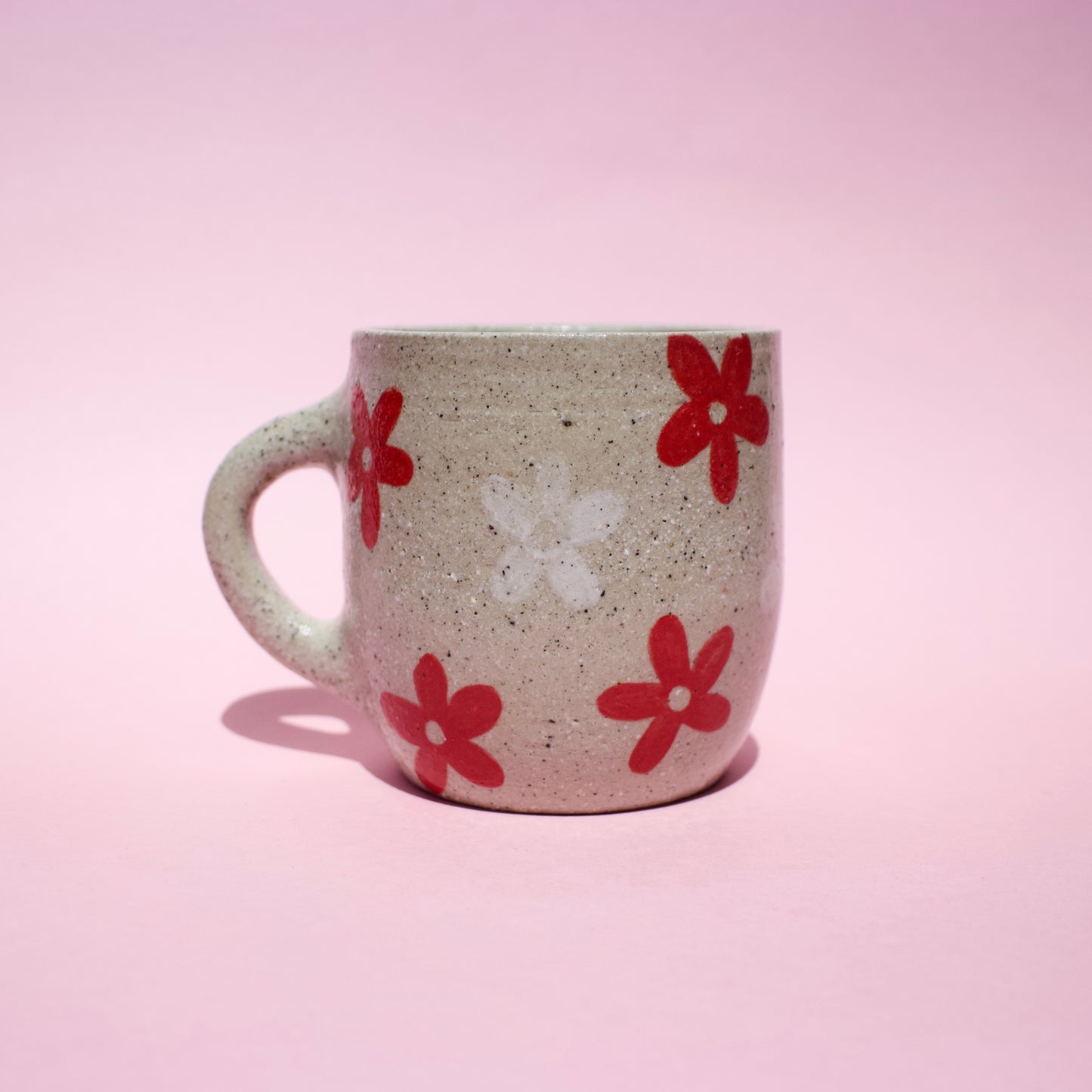 Pink & Red Daisy Mug