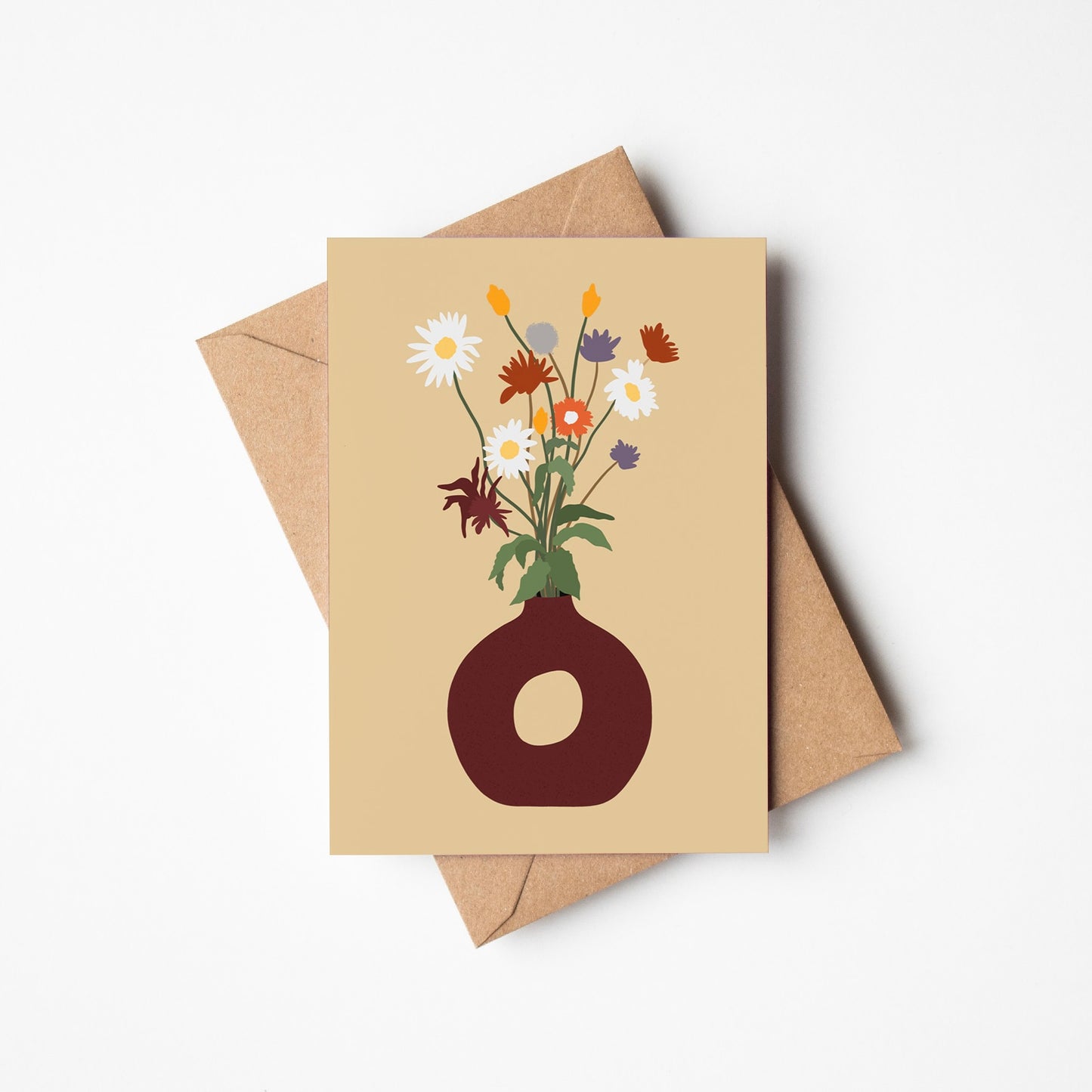 Cottage Flowers Greeting Card