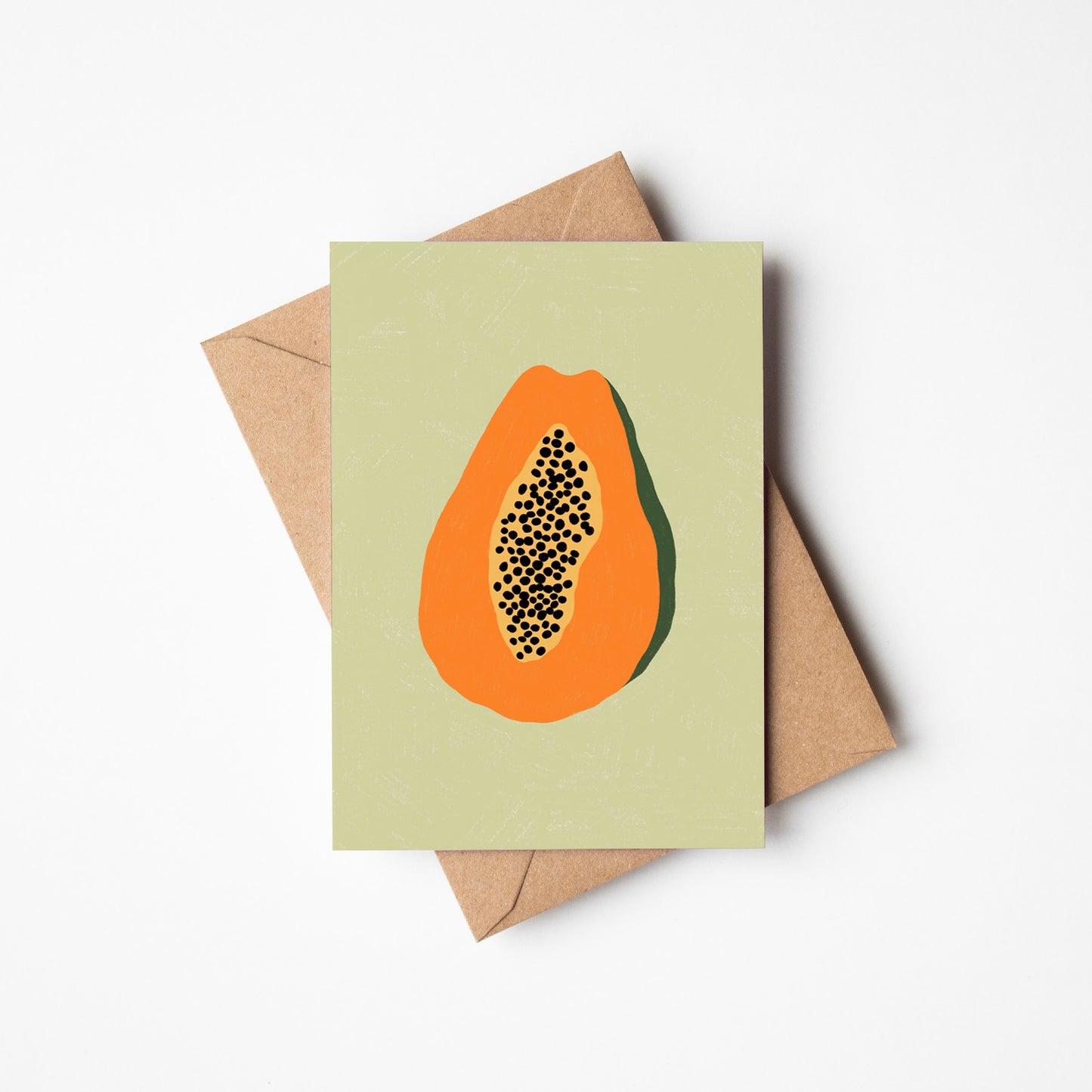 Papaya Greeting Card