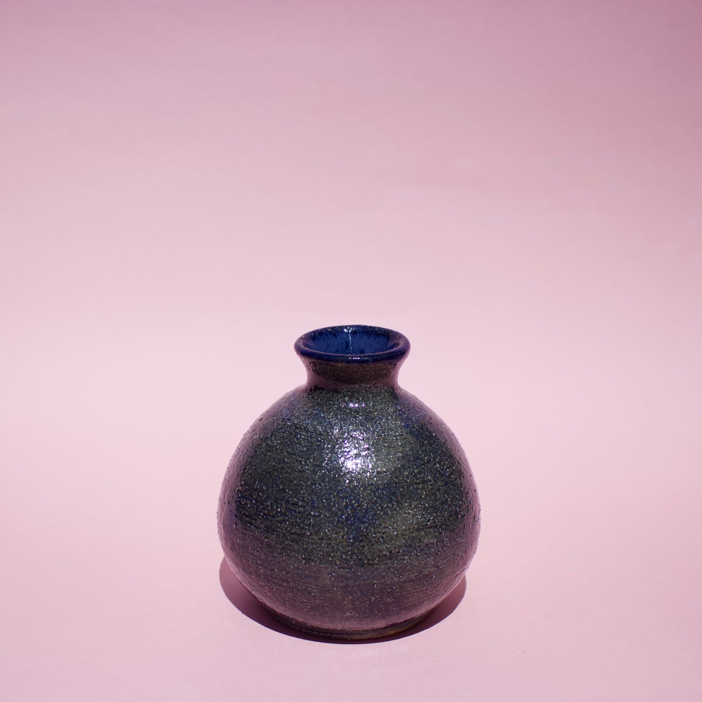 Blue Mini Vase Round