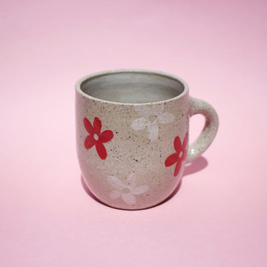 Pink & Red Daisy Mug