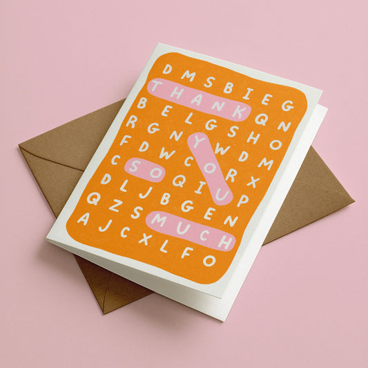 Word Search Greeting Card