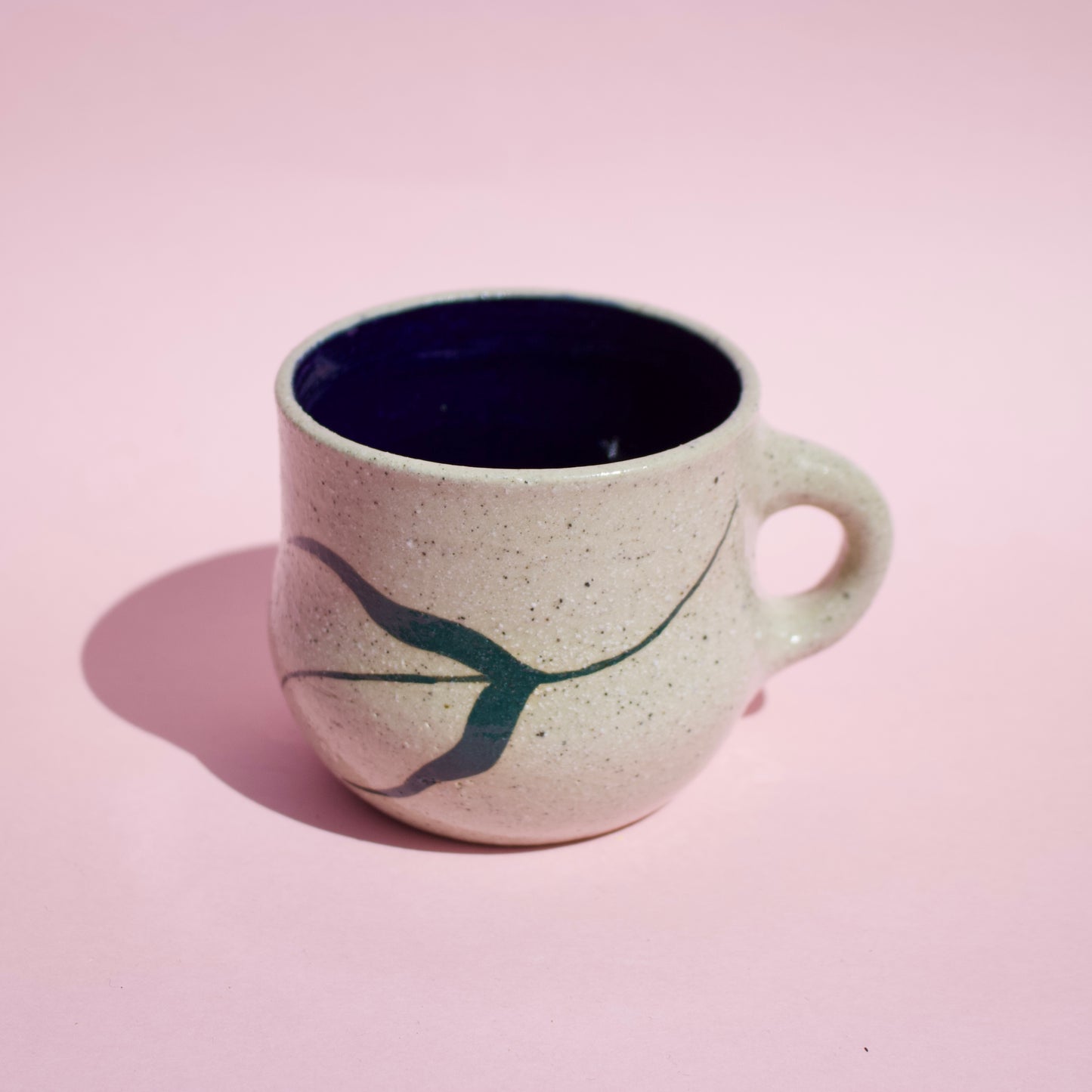 Blue Flowing Tulips Mug