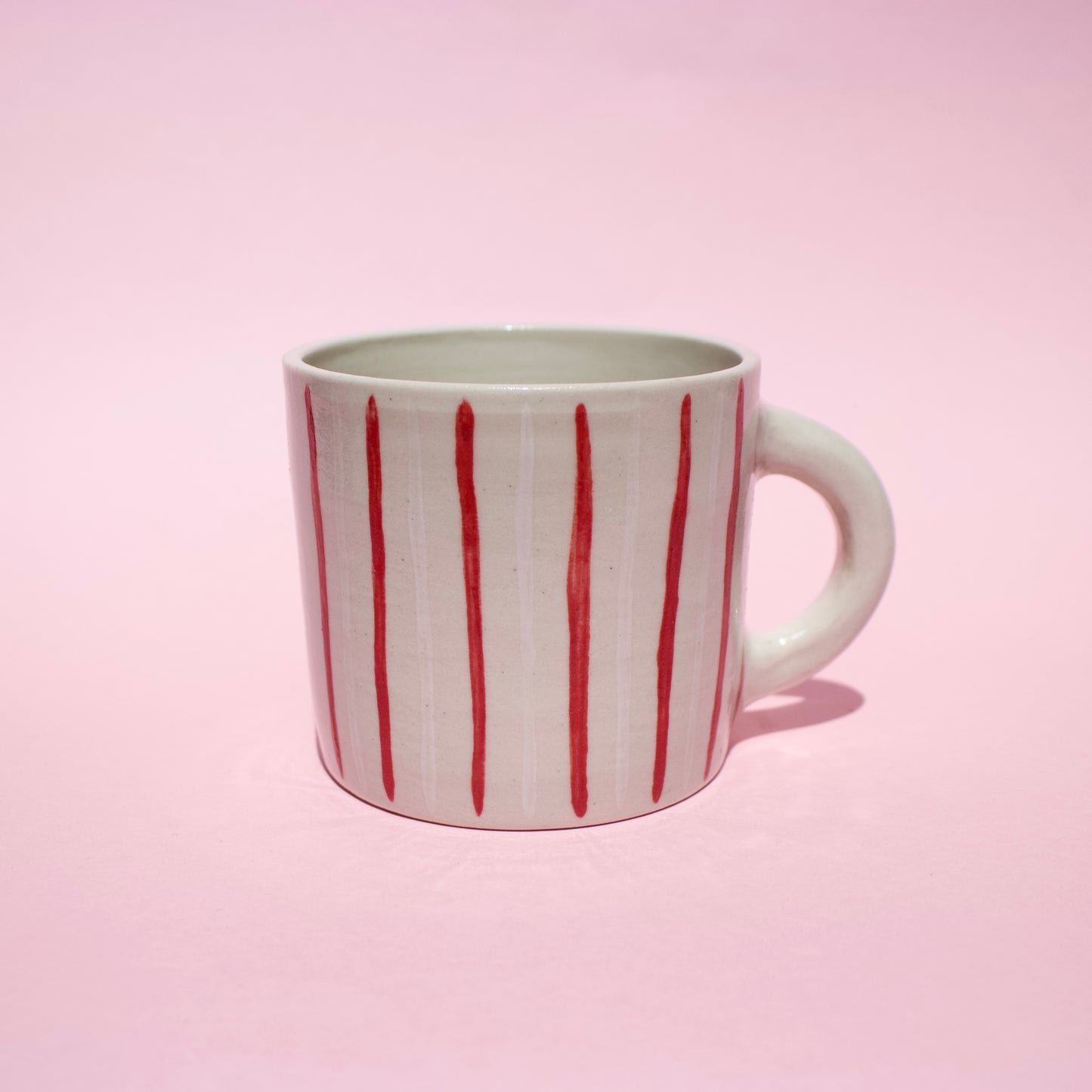 Red & White Stripe Mug