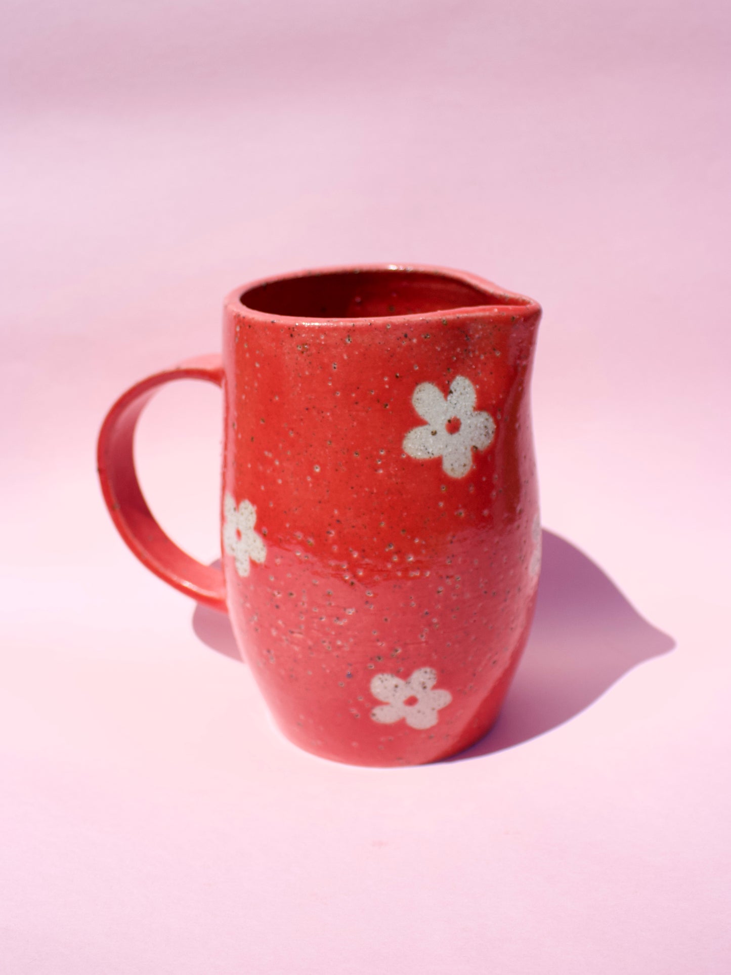 Red Daisy Pitcher