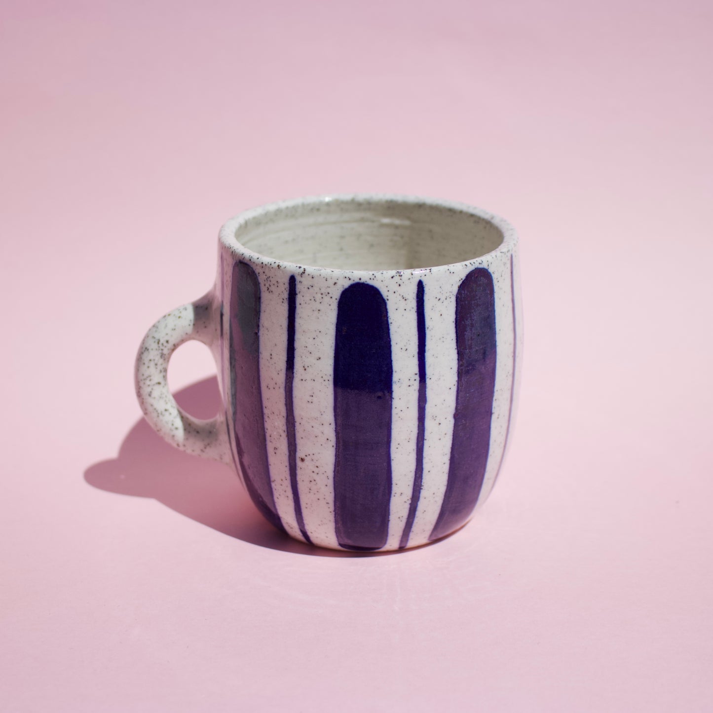 Blue Stripe Mug Speckled