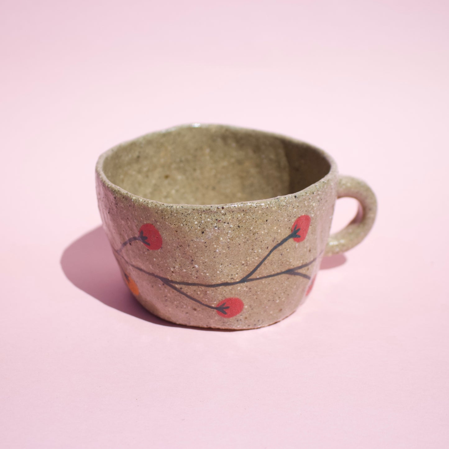 Tomato Handbuilt Mug