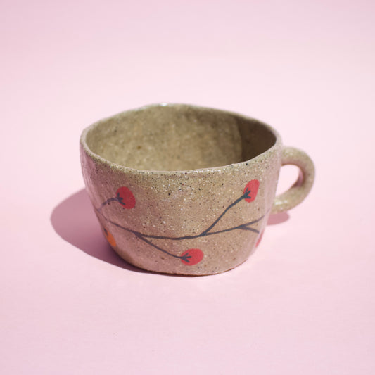 Tomato Handbuilt Mug