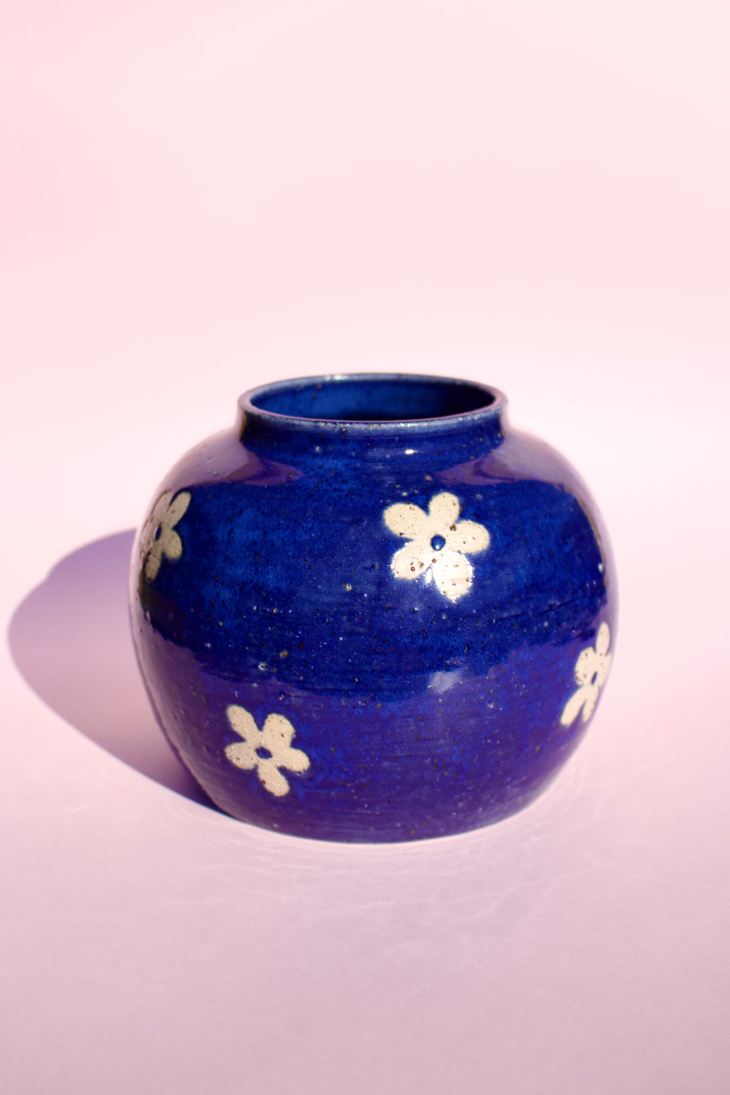 Blue Daisy Vase
