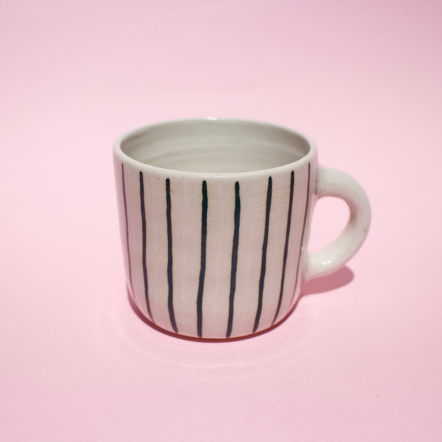 Green & White Stripe Mug