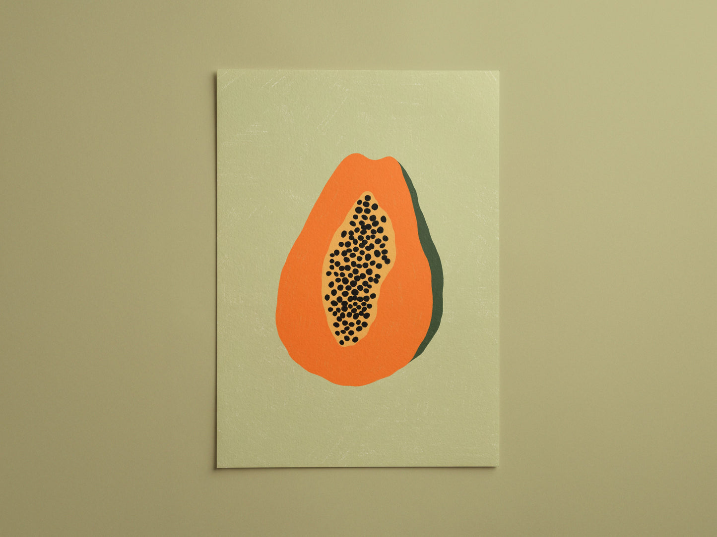 Papaya Art Print