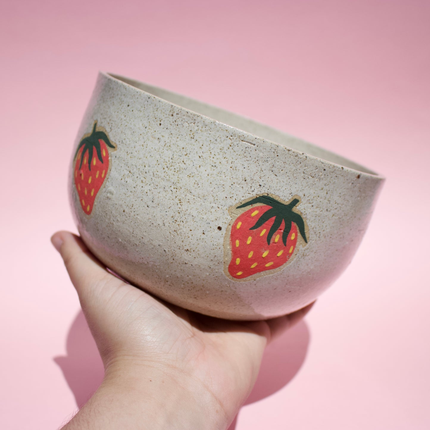 Speckled Strawberry Fruit Bowl