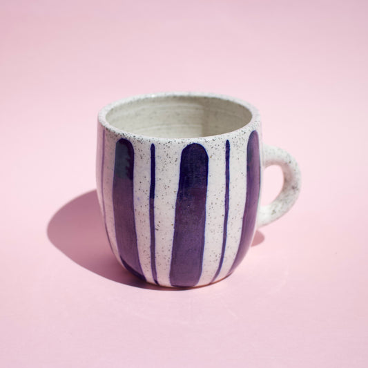 Blue Stripe Mug Speckled