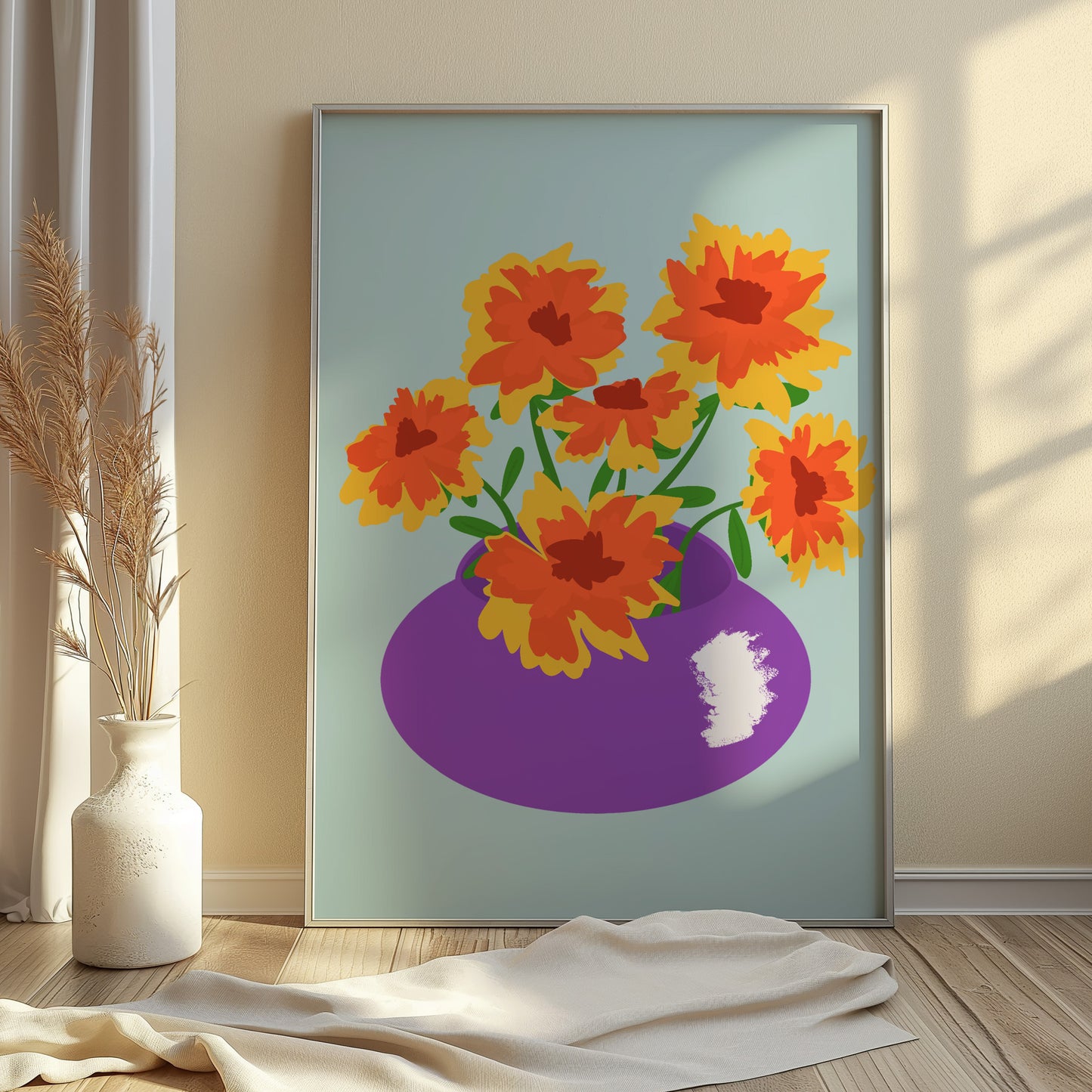 Marigolds Art Print