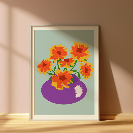 Marigolds Art Print