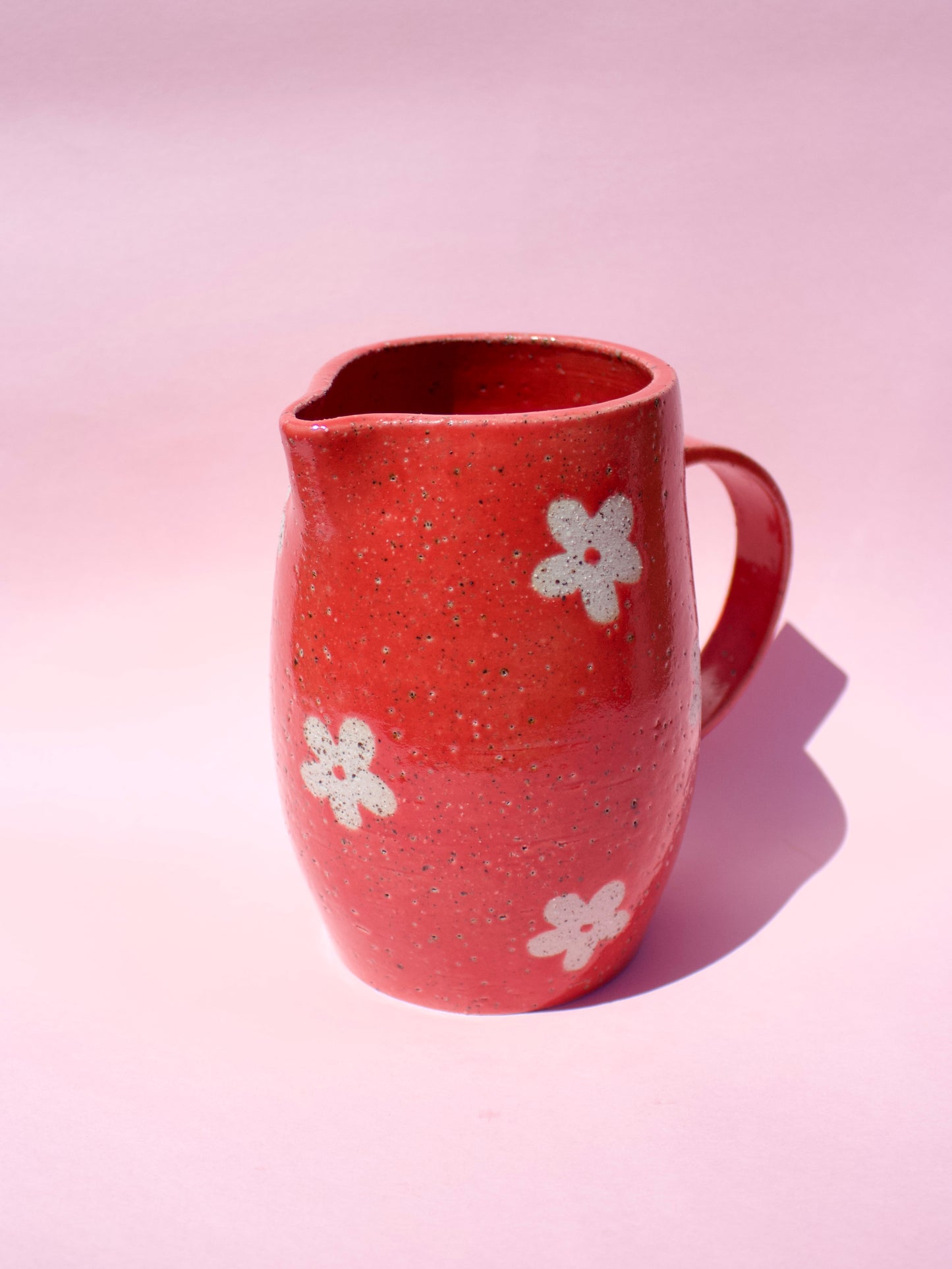 Red Daisy Pitcher