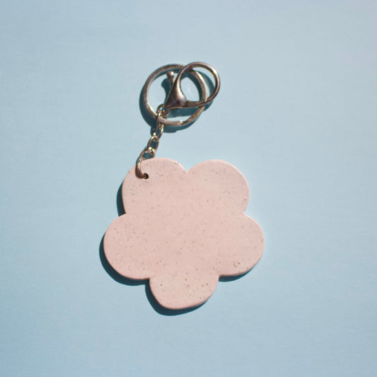 Pink Daisy Keyring