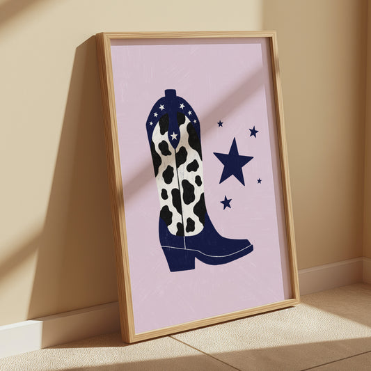 Cowboy Boot Art Print