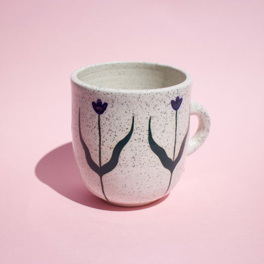 Blue Tall Tulips Mug