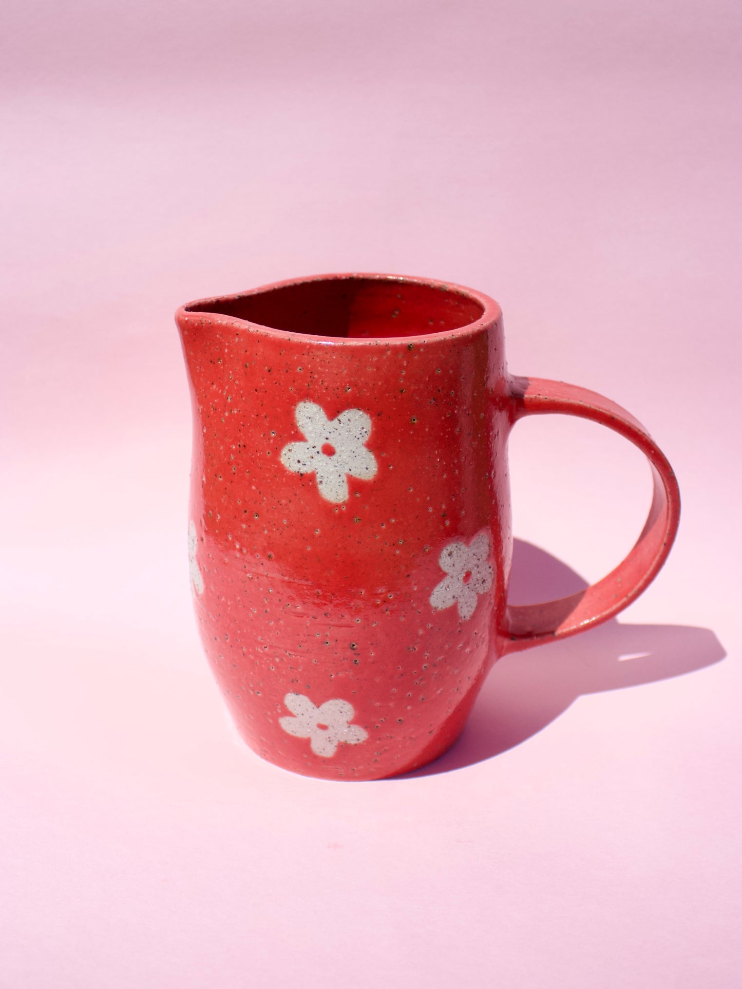 Red Daisy Pitcher