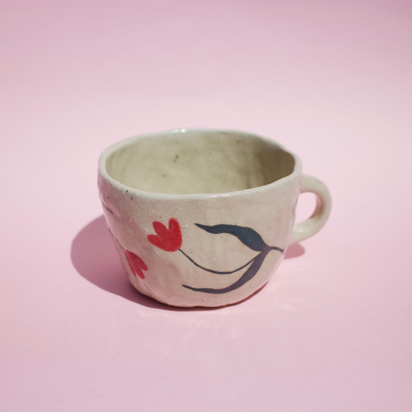 Red Flowing Tulips Mug