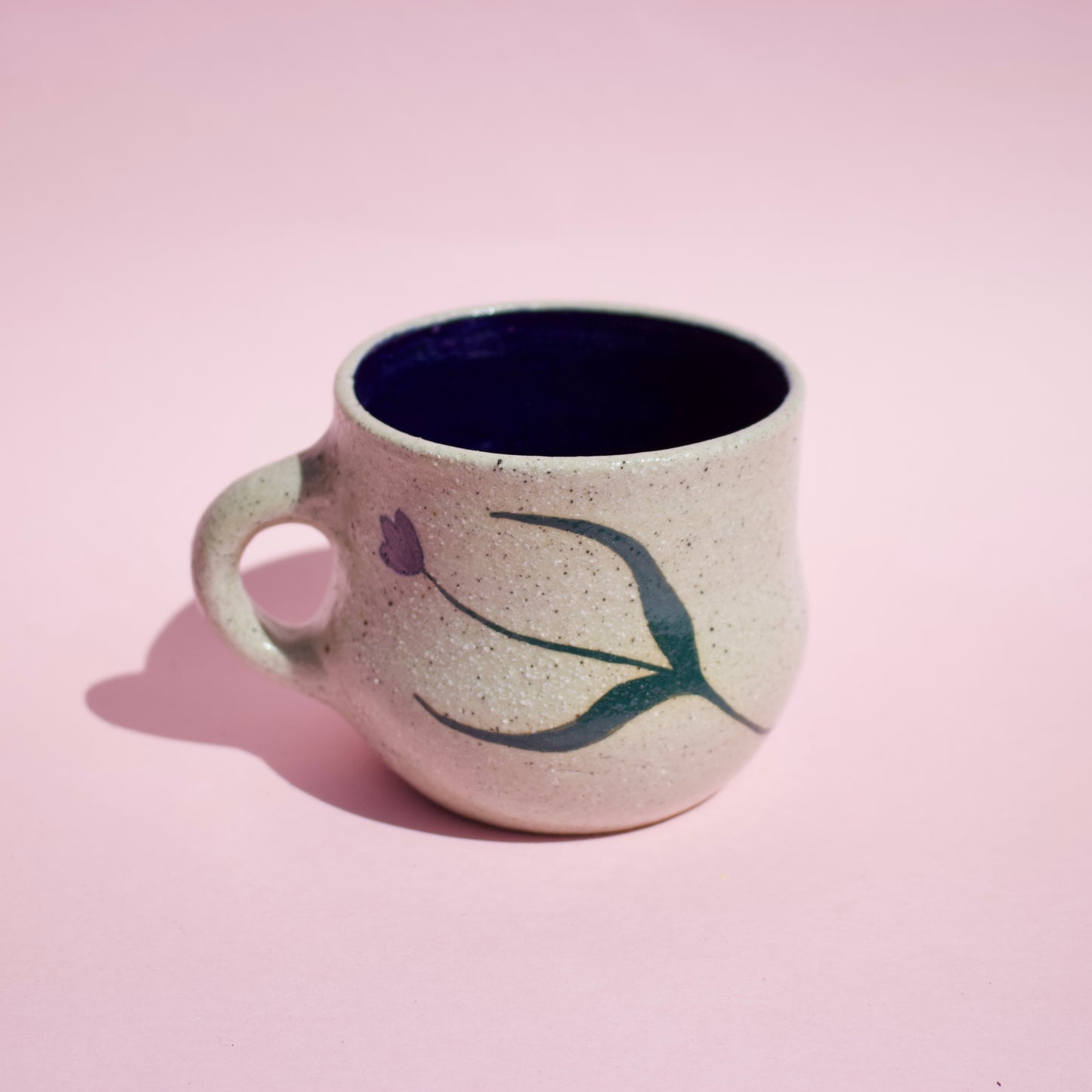 Blue Flowing Tulips Mug