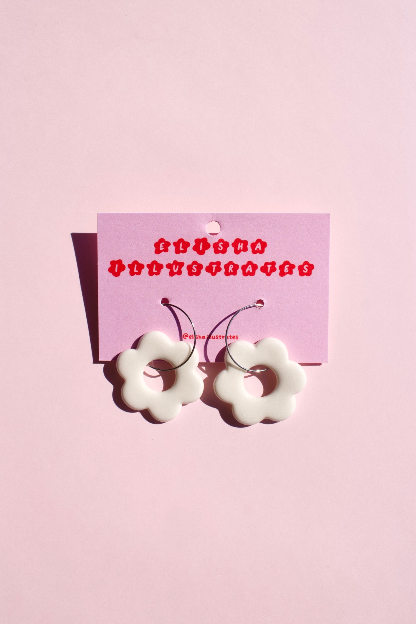 Round Daisy Earrings