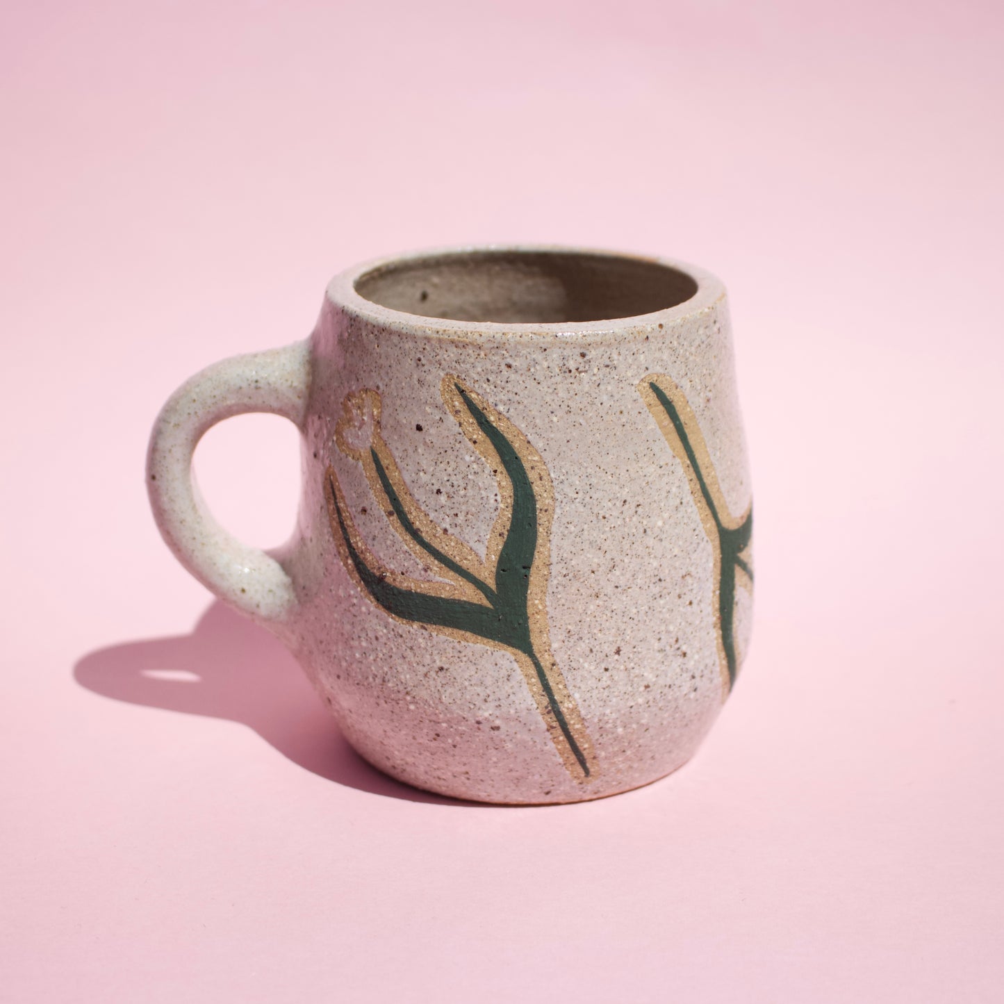 White Flowing Tulips Mug