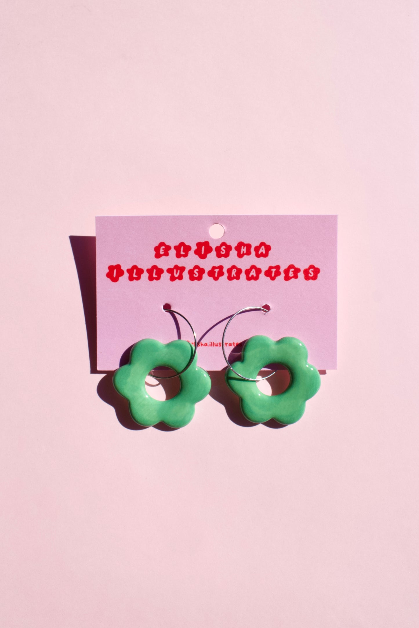 Round Daisy Earrings