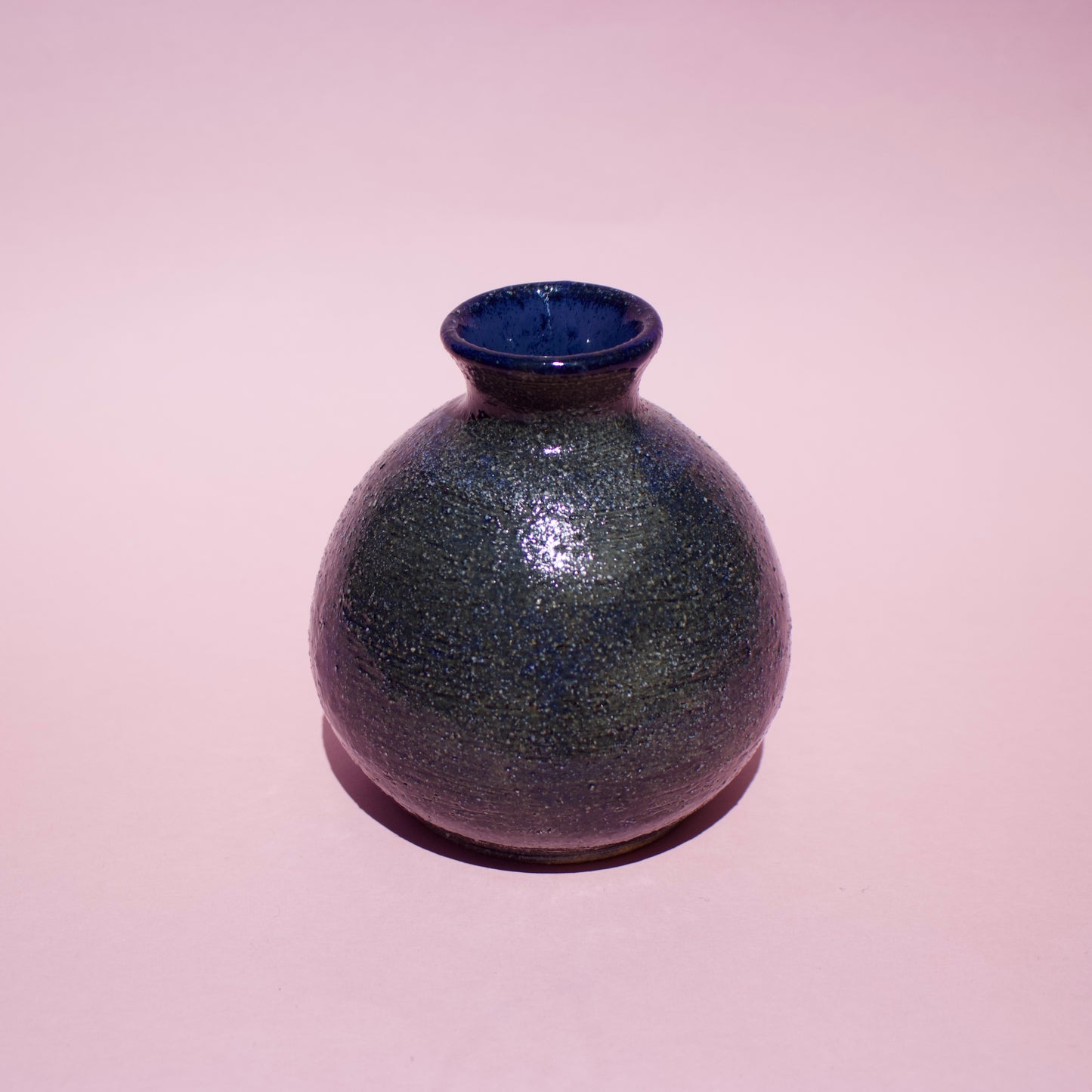 Blue Mini Vase Round