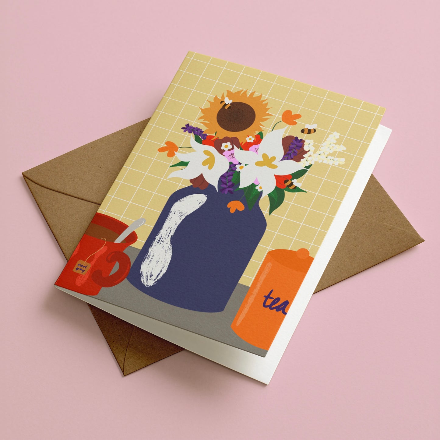 Tea On Sunday Greeting Card