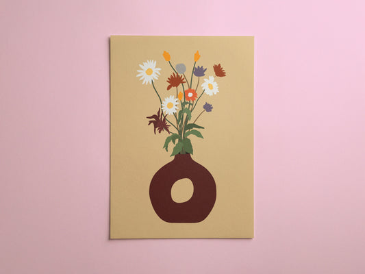Cottage Flowers Art Print
