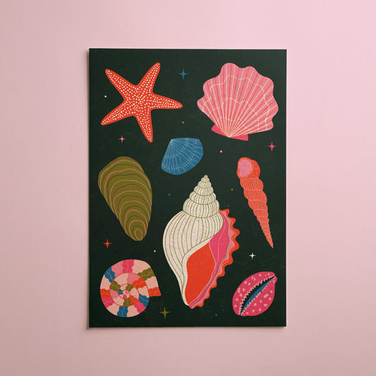 She Sells Seashells Art Print