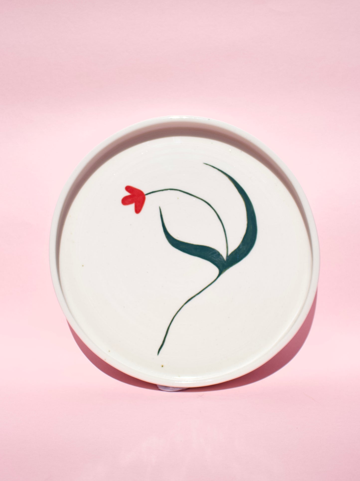 Red Tulip Plate